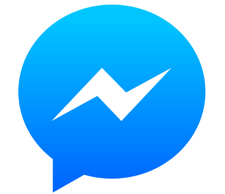 Facebook Messenger light blue logo